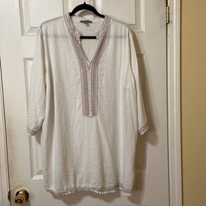 Embroidered Linen Tunic